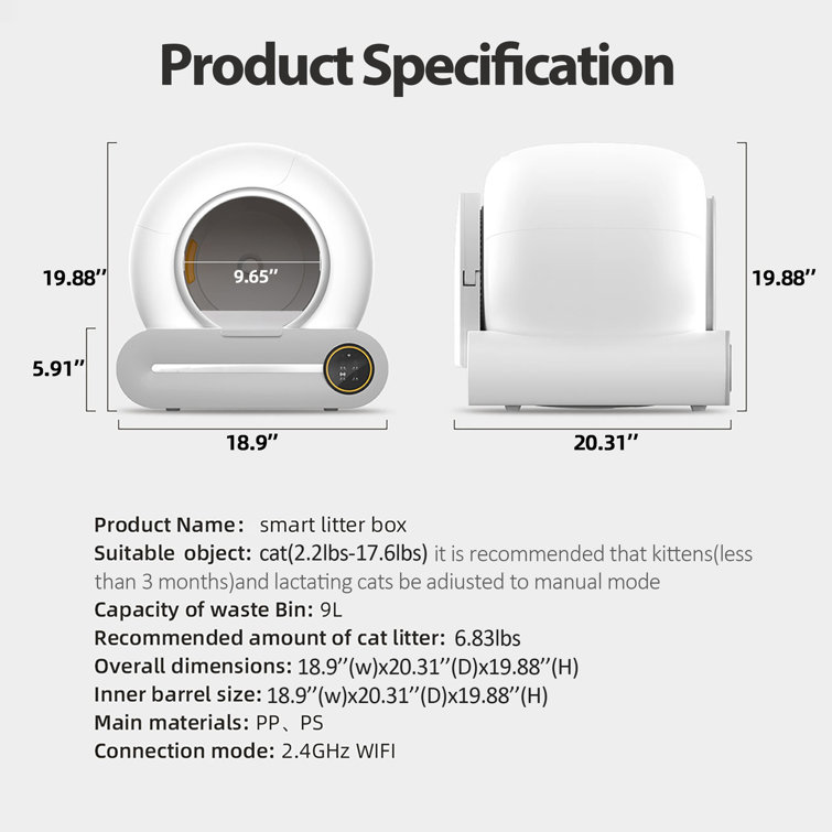 Scoopfree litter box outlet dimensions